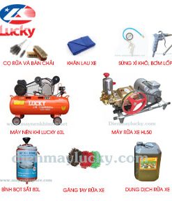 Bộ thiết bị rửa xe máy phổ thông đón 30 - 50 xe/ngày